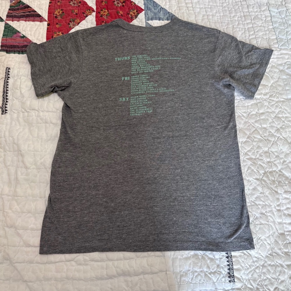 Alternative Earth T-Shirt SX San Jose 09 Band Lineup Heather Gray Medium - Picture 4 of 5